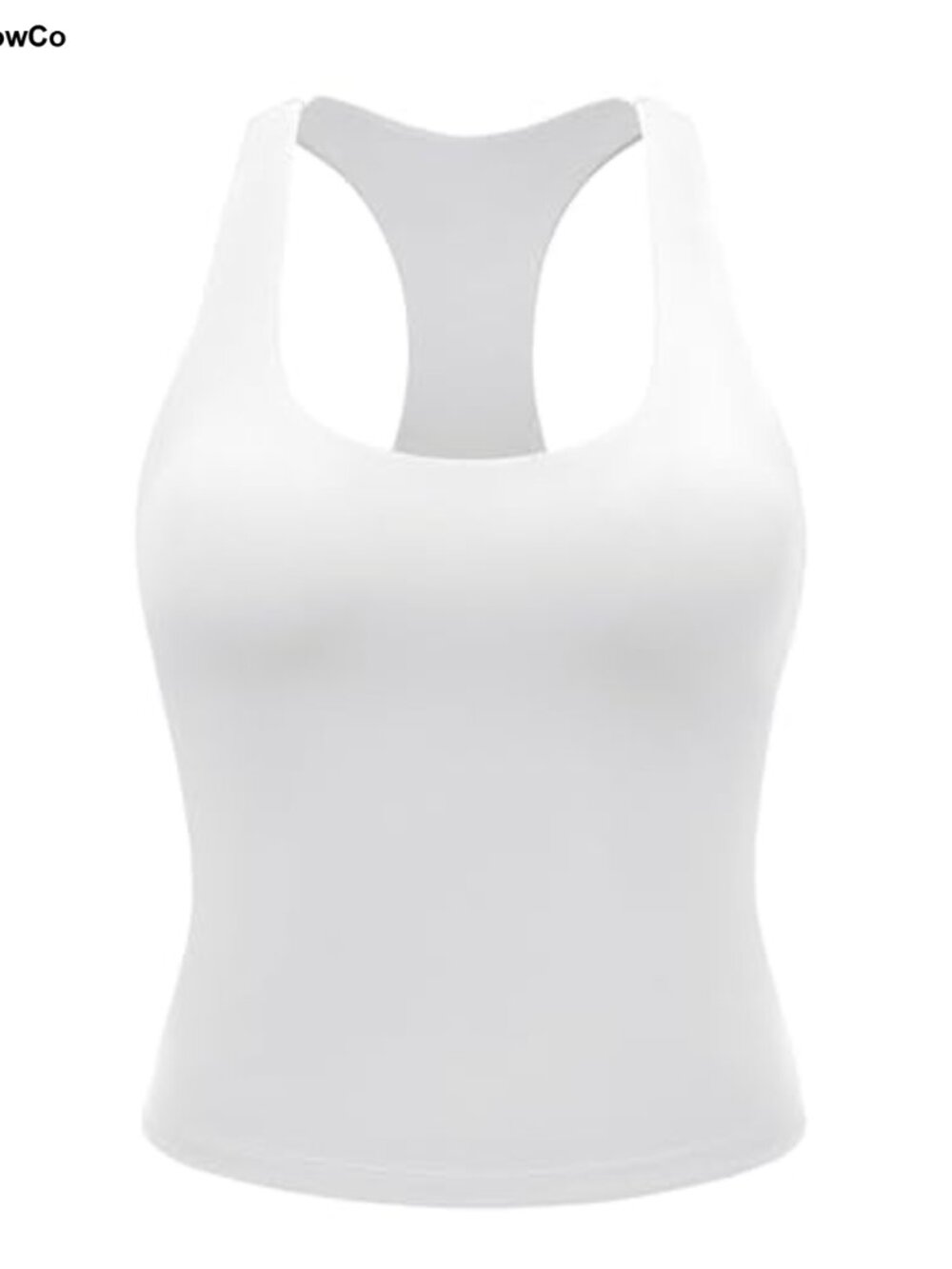 Racerback Workout Tank Top with Removable Pads